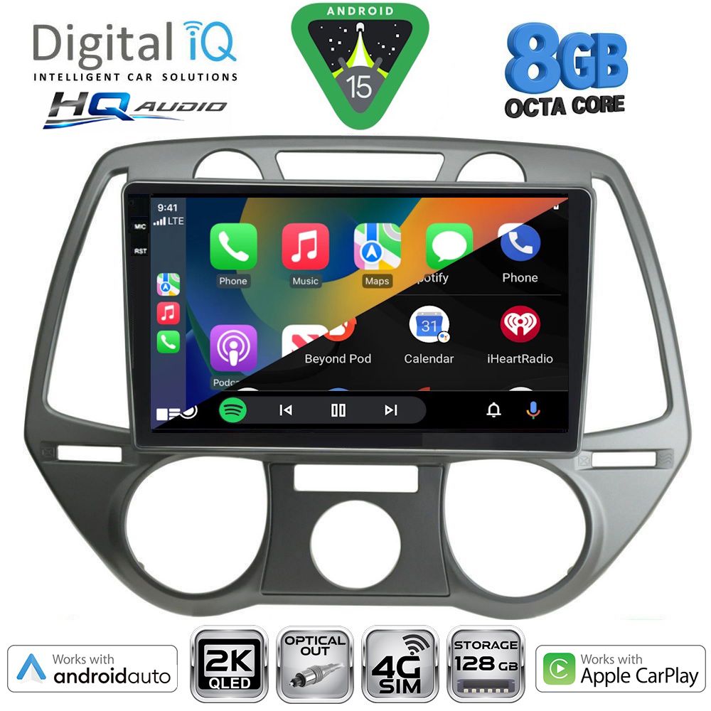 DIGITAL IQ BXK 20228_CPAA A/C (9inc) MULTIMEDIA TABLET for HYUNDAI i20 mod. 2008-2012 DIGITAL IQ BXK 20228_CPAA A/C (9inc) MULTIMEDIA TABLET for HYUNDAI i20 mod. 2008-2012