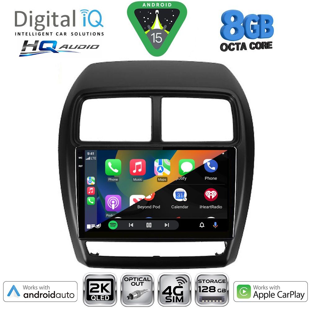 DIGITAL IQ BXK 20431_CPAA (9inc) MULTIMEDIA TABLET for MITSUBISHI ASX mod. 2020-2023 DIGITAL IQ BXK 20431_CPAA (9inc) MULTIMEDIA TABLET for MITSUBISHI ASX mod. 2020-2023