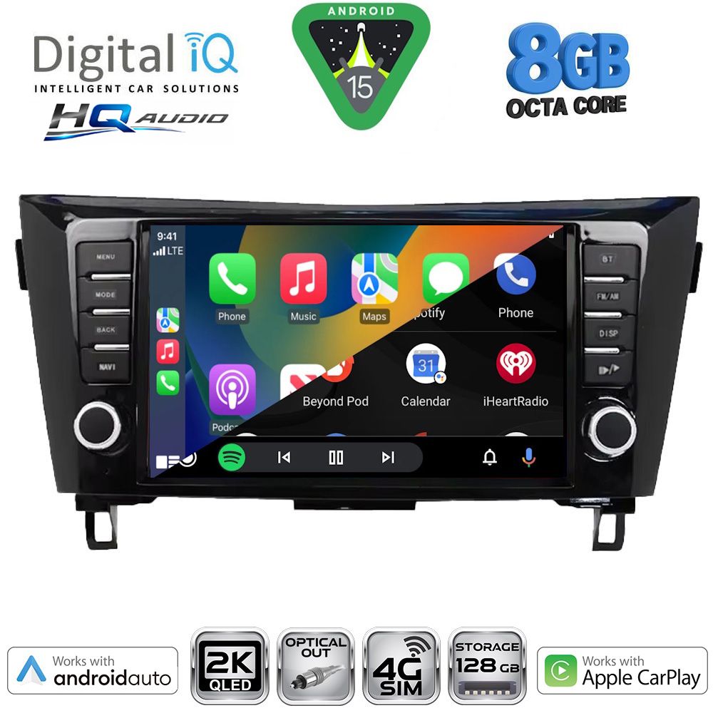 DIGITAL IQ BXK 20467_CPAA (9inc) MULTIMEDIA TABLET for NISSAN QASHQAI - XTRAIL mod. 2014-2021 DIGITAL IQ BXK 20467_CPAA (9inc) MULTIMEDIA TABLET for NISSAN QASHQAI - XTRAIL mod. 2014-2021