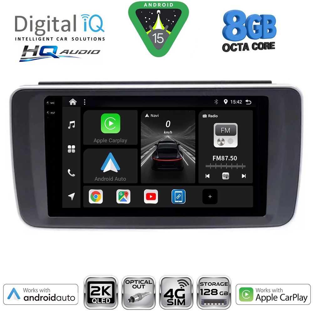 DIGITAL IQ BXK 20473_CPAA (9inc) MULTIMEDIA TABLET for NISSAN LEAF mod. 2018-2026 DIGITAL IQ BXK 20473_CPAA (9inc) MULTIMEDIA TABLET for NISSAN LEAF mod. 2018-2026