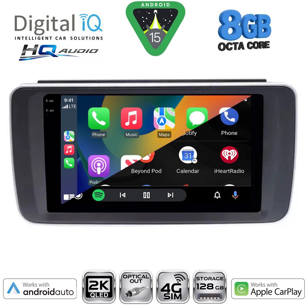 DIGITAL IQ BXK 20473_CPAA (9inc) MULTIMEDIA TABLET for NISSAN LEAF mod. 2018-2026 DIGITAL IQ BXK 20473_CPAA (9inc) MULTIMEDIA TABLET for NISSAN LEAF mod. 2018-2026