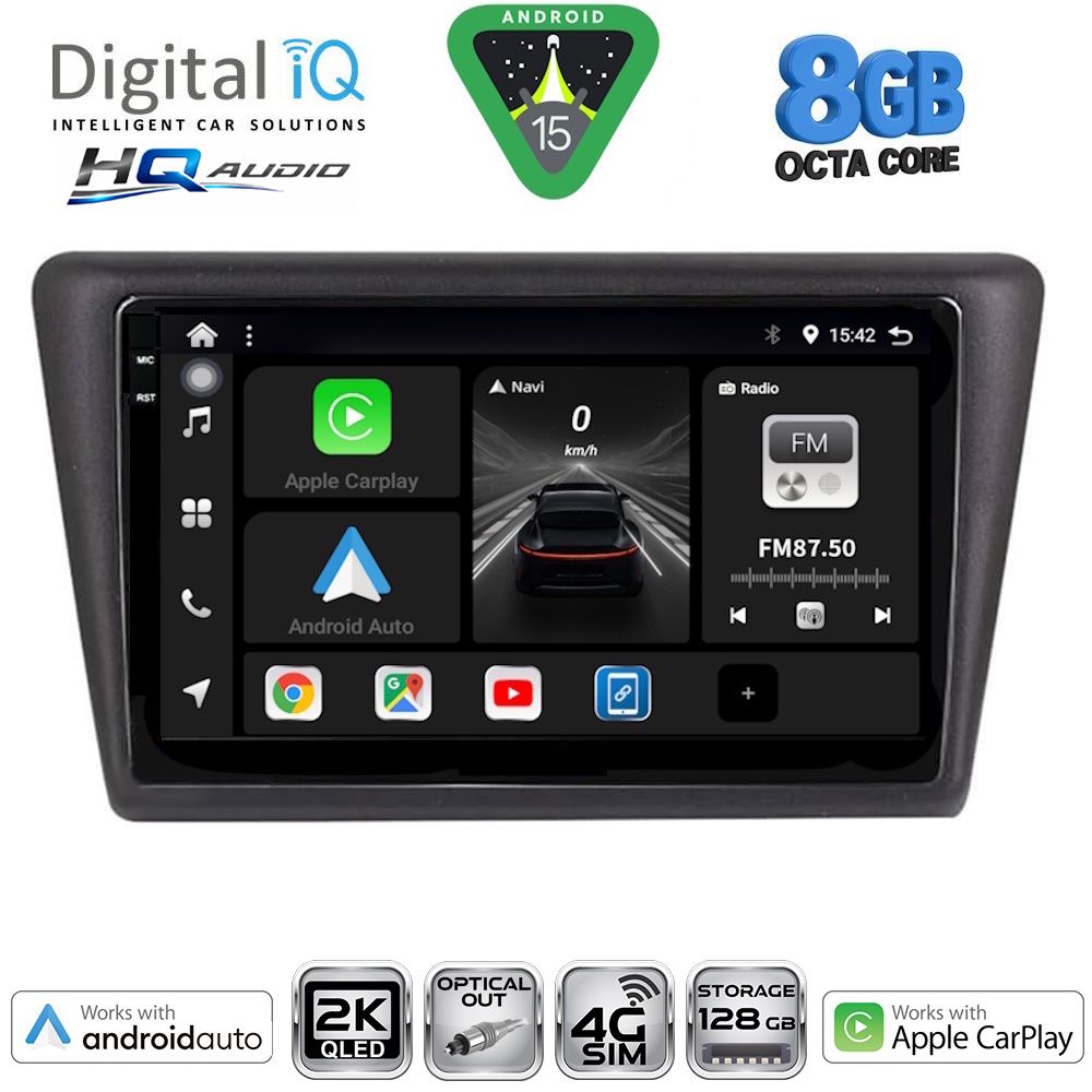 DIGITAL IQ BXK 20600_CPAA (9inc) MULTIMEDIA TABLET for SKODA RAPID SPACEBACK mod. 2014-2019 DIGITAL IQ BXK 20600_CPAA (9inc) MULTIMEDIA TABLET for SKODA RAPID SPACEBACK mod. 2014-2019