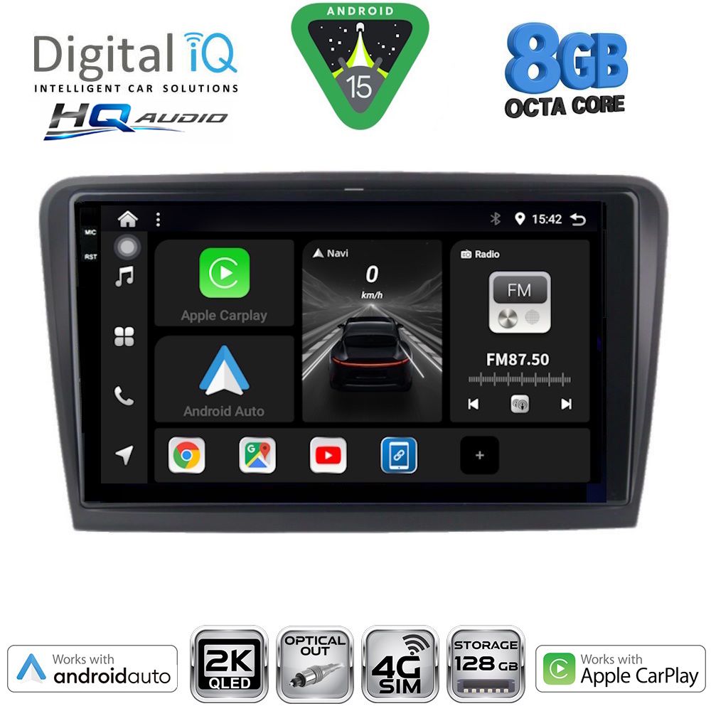 DIGITAL IQ BXK 20601_CPAA (9inc) MULTIMEDIA TABLET for SKODA RAPID mod. 2012-2023 DIGITAL IQ BXK 20601_CPAA (9inc) MULTIMEDIA TABLET for SKODA RAPID mod. 2012-2023