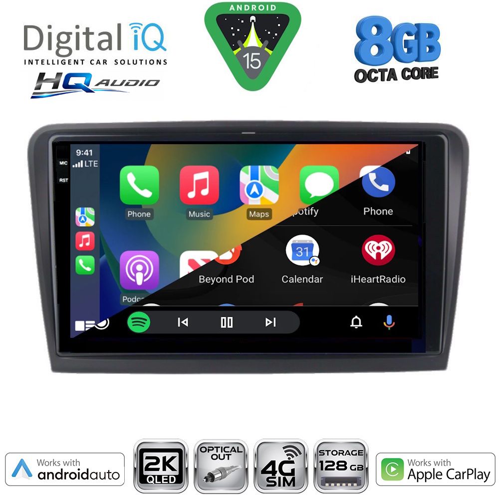 DIGITAL IQ BXK 20601_CPAA (9inc) MULTIMEDIA TABLET for SKODA RAPID mod. 2012-2023 DIGITAL IQ BXK 20601_CPAA (9inc) MULTIMEDIA TABLET for SKODA RAPID mod. 2012-2023