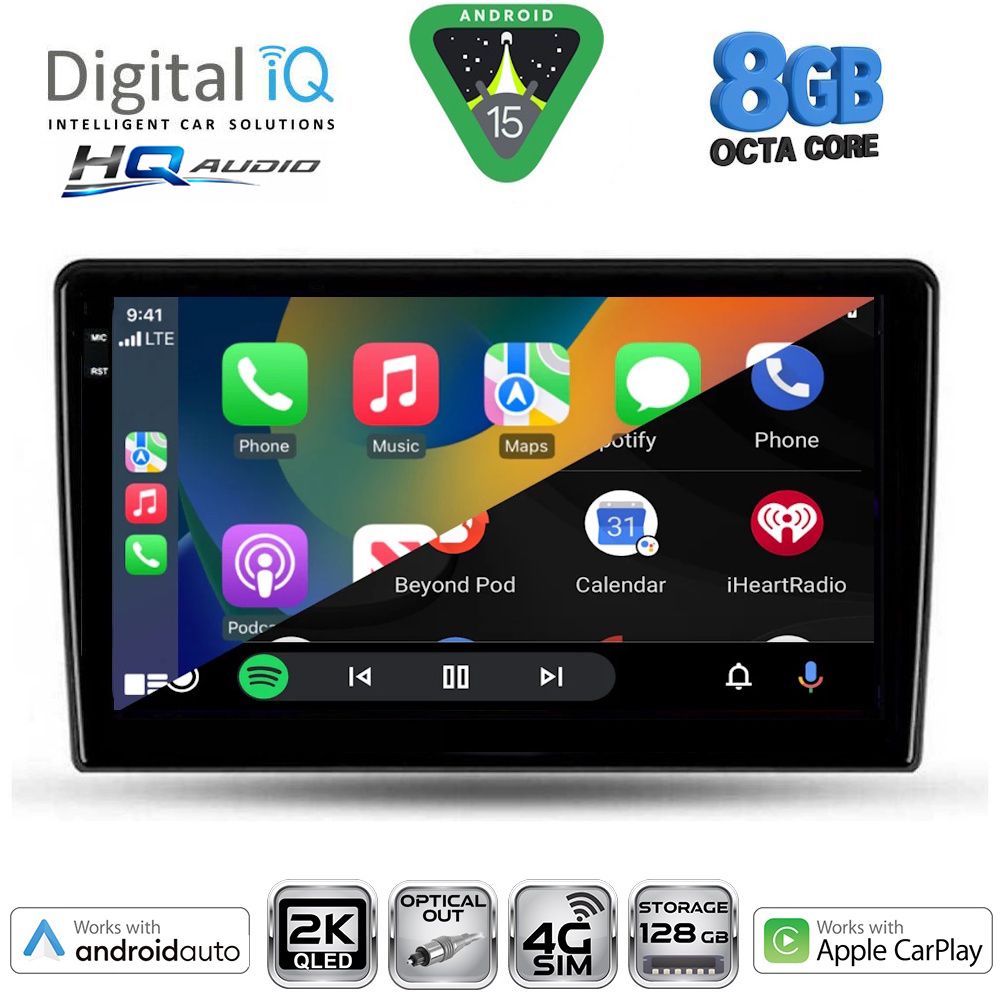 DIGITAL IQ BXK 20702_CPAA (9inc) MULTIMEDIA TABLET for TOYOTA AURIS mod. 2007-2012 DIGITAL IQ BXK 20702_CPAA (9inc) MULTIMEDIA TABLET for TOYOTA AURIS mod. 2007-2012