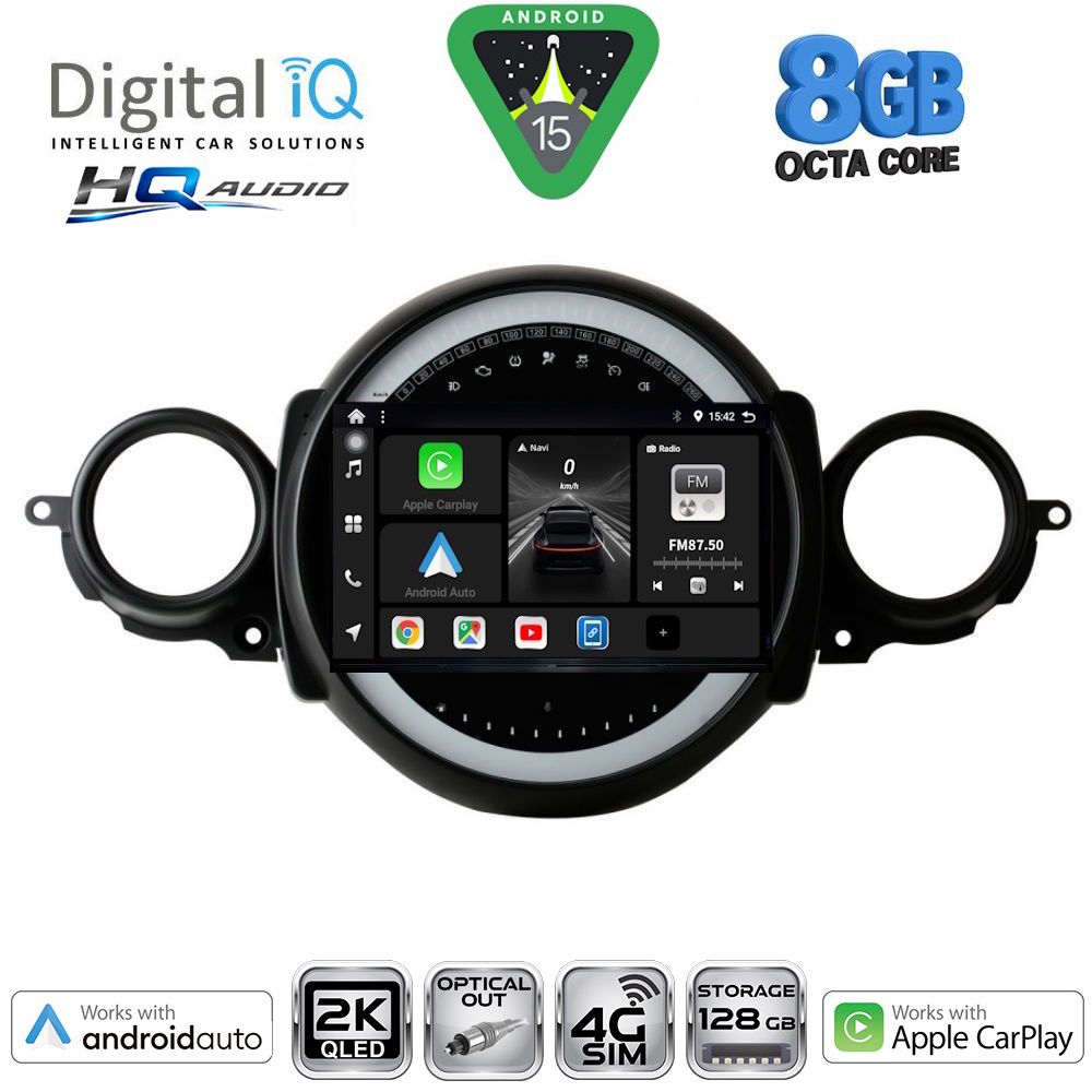 DIGITAL IQ BXK 20064_CPAA (9inc) MULTIMEDIA TABLET for MINI COOPER (R56-R57) mod. 2006-2014 - CLUBMAN (R55) mod. 2007-2014 DIGITAL IQ BXK 20064_CPAA (9inc) MULTIMEDIA TABLET for MINI COOPER (R56-R57) mod. 2006-2014 - CLUBMAN (R55) mod. 2007-2014