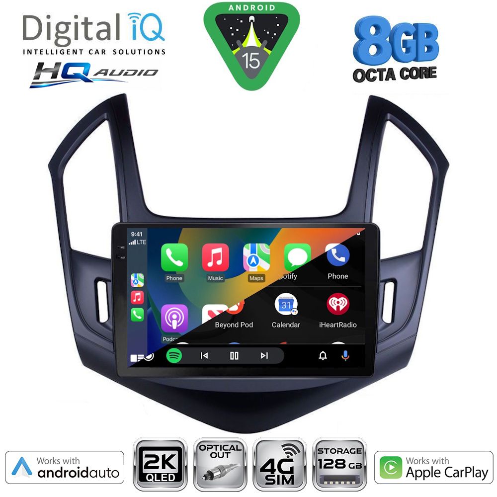 DIGITAL IQ BXK 20077_CPAA (9inc) MULTIMEDIA TABLET for CHEVROLET CRUZE mod. 2013-2015 DIGITAL IQ BXK 20077_CPAA (9inc) MULTIMEDIA TABLET for CHEVROLET CRUZE mod. 2013-2015