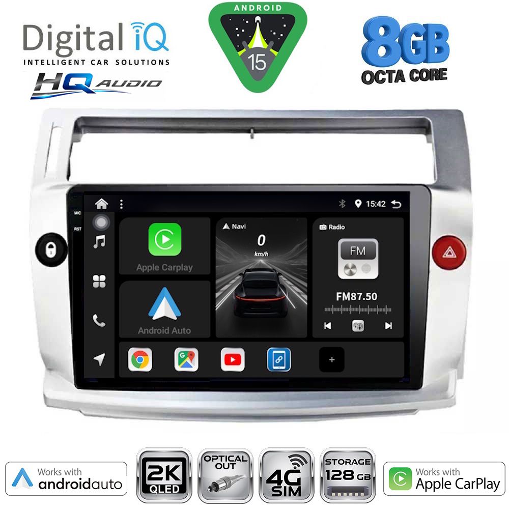 DIGITAL IQ BXK 20084SL_CPAA (9inc) MULTIMEDIA TABLET for CITROEN C4 mod. 2004-2011 (SILVER) DIGITAL IQ BXK 20084SL_CPAA (9inc) MULTIMEDIA TABLET for CITROEN C4 mod. 2004-2011 (SILVER)