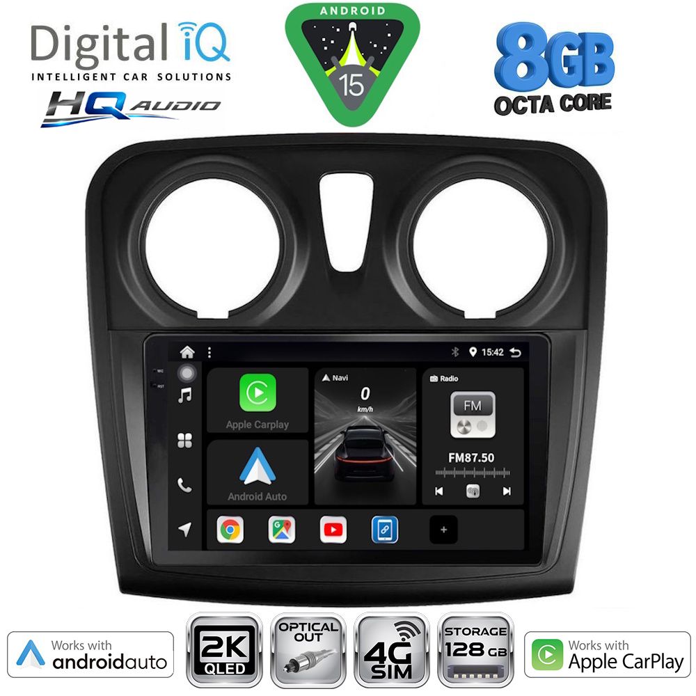 DIGITAL IQ BXK 20108_CPAA (9inc) MULTIMEDIA TABLET for DACIA LOGAN – SANDERO mod. 2012-2019 DIGITAL IQ BXK 20108_CPAA (9inc) MULTIMEDIA TABLET for DACIA LOGAN – SANDERO mod. 2012-2019