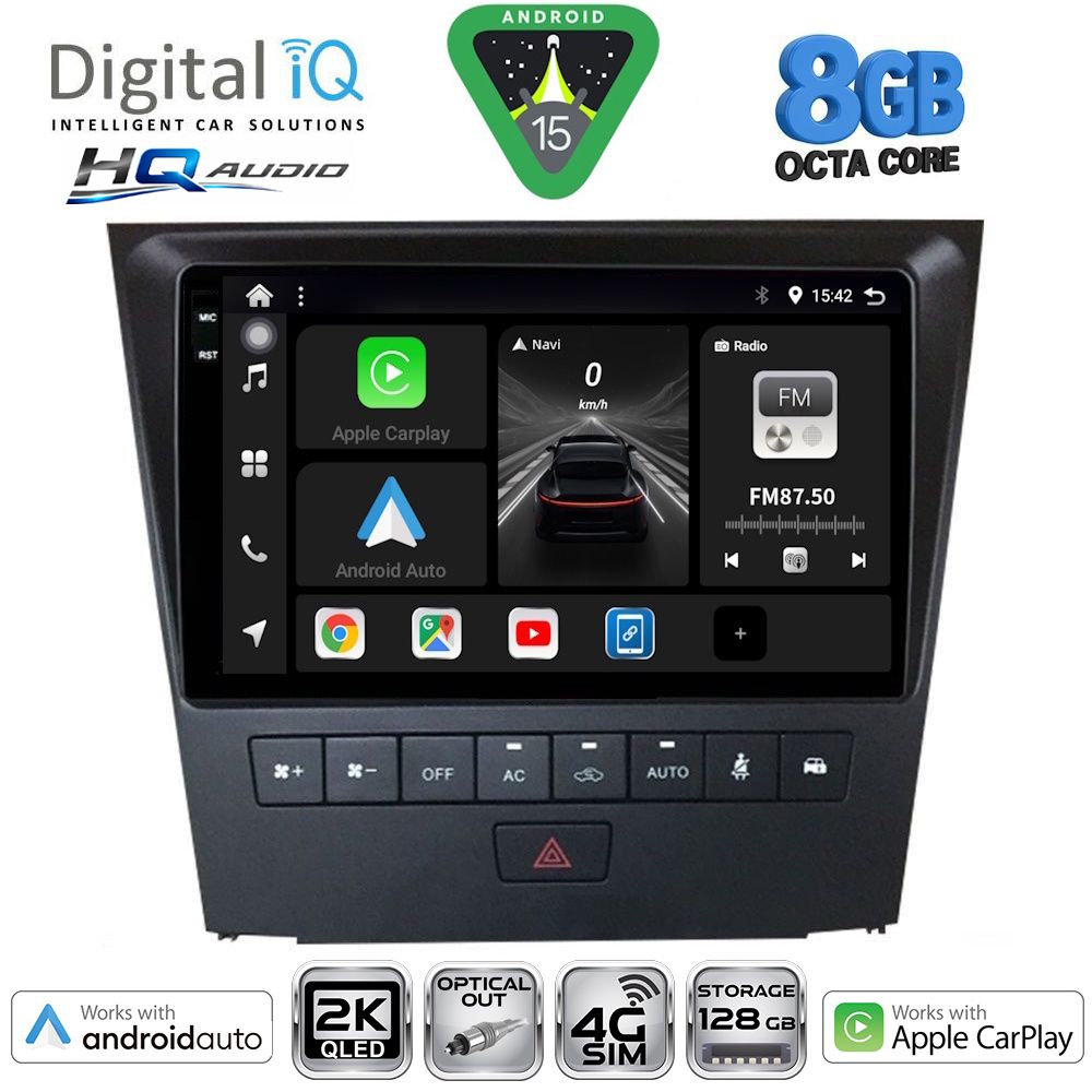 DIGITAL IQ BXK 20341_CPAA (9inc) MULTIMEDIA TABLET for LEXUS GS mod. 2004-2011 DIGITAL IQ BXK 20341_CPAA (9inc) MULTIMEDIA TABLET for LEXUS GS mod. 2004-2011
