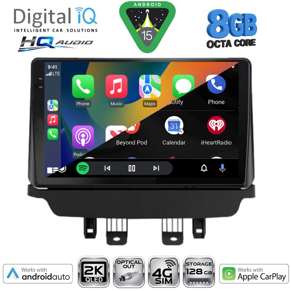 DIGITAL IQ BXK 20384_CPAA (9inc) MULTIMEDIA TABLET for MAZDA CX3 mod. 2014-2023 DIGITAL IQ BXK 20384_CPAA (9inc) MULTIMEDIA TABLET for MAZDA CX3 mod. 2014-2023