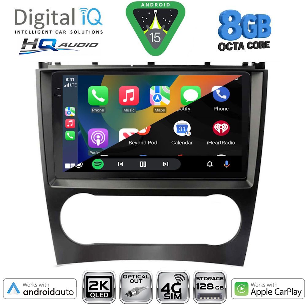 DIGITAL IQ BXK 20404_CPAA (9inc) MULTIMEDIA TABLET for MERCEDES C – CLK (W203-209) mod. 2004-2008 DIGITAL IQ BXK 20404_CPAA (9inc) MULTIMEDIA TABLET for MERCEDES C – CLK (W203-209) mod. 2004-2008