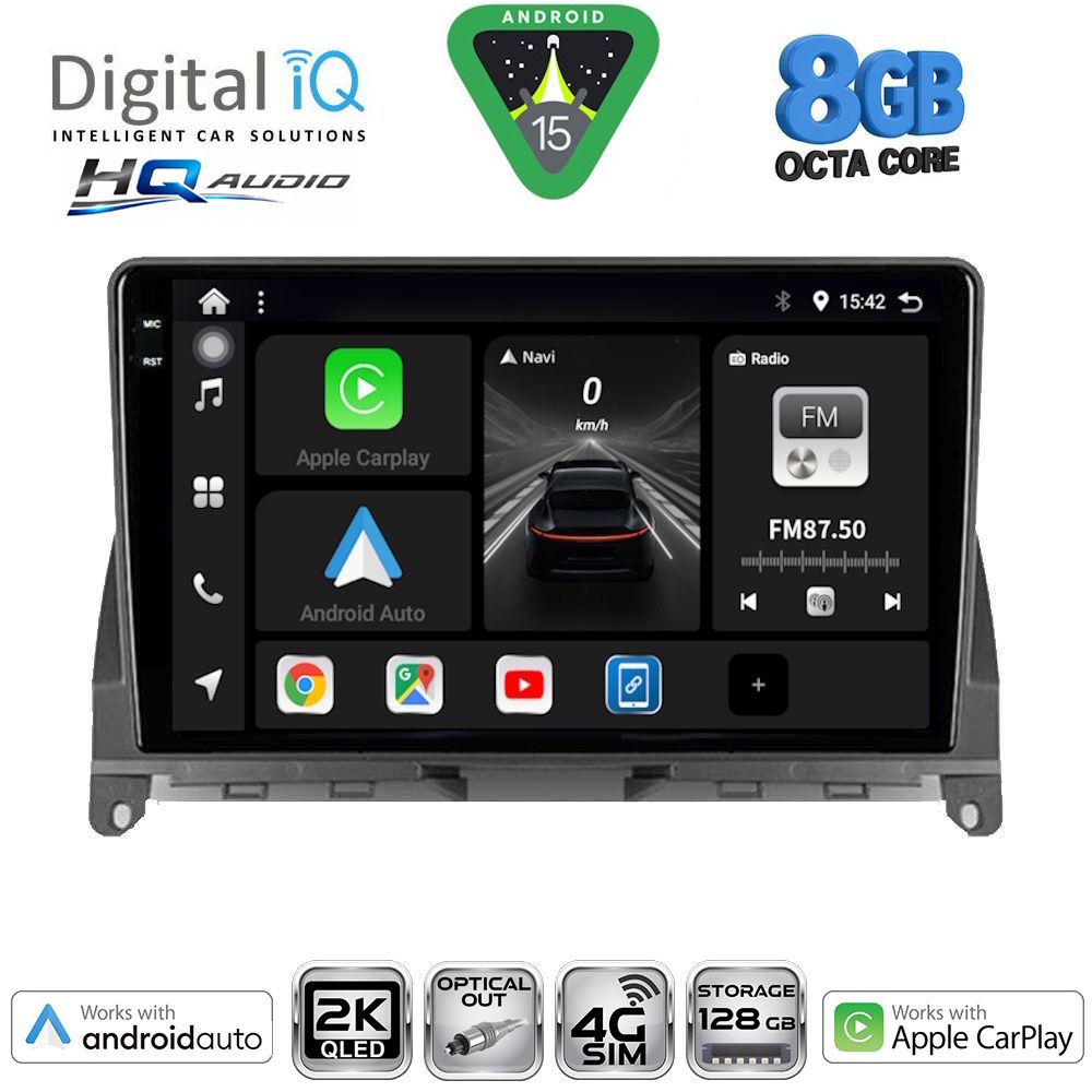 DIGITAL IQ BXK 20405_CPAA (9inc) MULTIMEDIA TABLET for MERCEDES C (W204) mod. 2007-2011 DIGITAL IQ BXK 20405_CPAA (9inc) MULTIMEDIA TABLET for MERCEDES C (W204) mod. 2007-2011