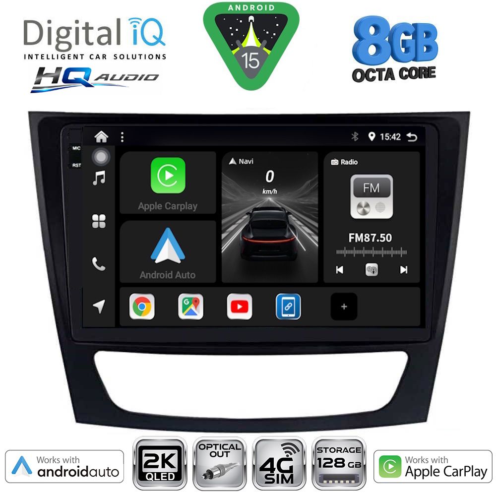 DIGITAL IQ BXK 20408_CPAA (9inc) MULTIMEDIA TABLET for MERCEDES E (W211) – CLS (W219) mod. 2003-2009 DIGITAL IQ BXK 20408_CPAA (9inc) MULTIMEDIA TABLET for MERCEDES E (W211) – CLS (W219) mod. 2003-2009