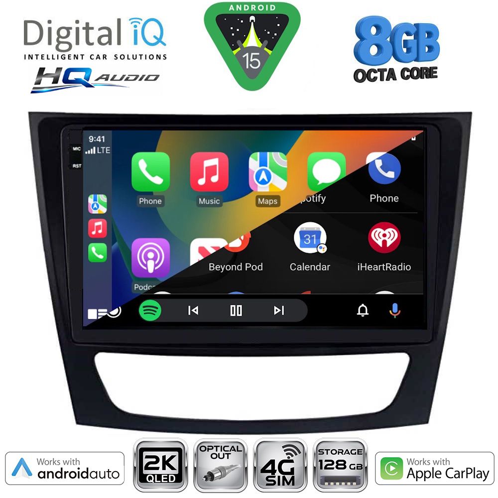 DIGITAL IQ BXK 20408_CPAA (9inc) MULTIMEDIA TABLET for MERCEDES E (W211) – CLS (W219) mod. 2003-2009 DIGITAL IQ BXK 20408_CPAA (9inc) MULTIMEDIA TABLET for MERCEDES E (W211) – CLS (W219) mod. 2003-2009