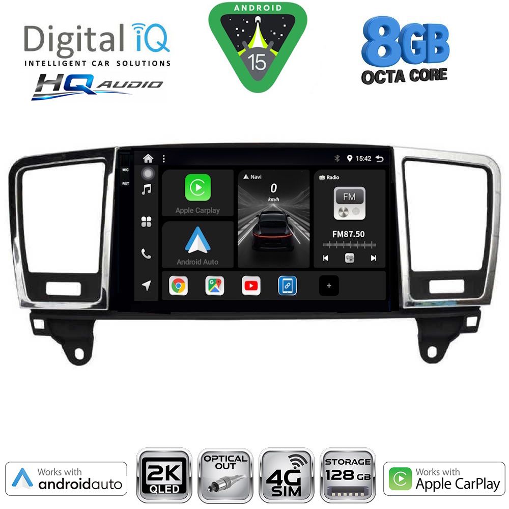 DIGITAL IQ BXK 20415_CPAA (9inc) MULTIMEDIA TABLET for MERCEDES ML (W166) – GL (X166) mod. 2011-2019 DIGITAL IQ BXK 20415_CPAA (9inc) MULTIMEDIA TABLET for MERCEDES ML (W166) – GL (X166) mod. 2011-2019