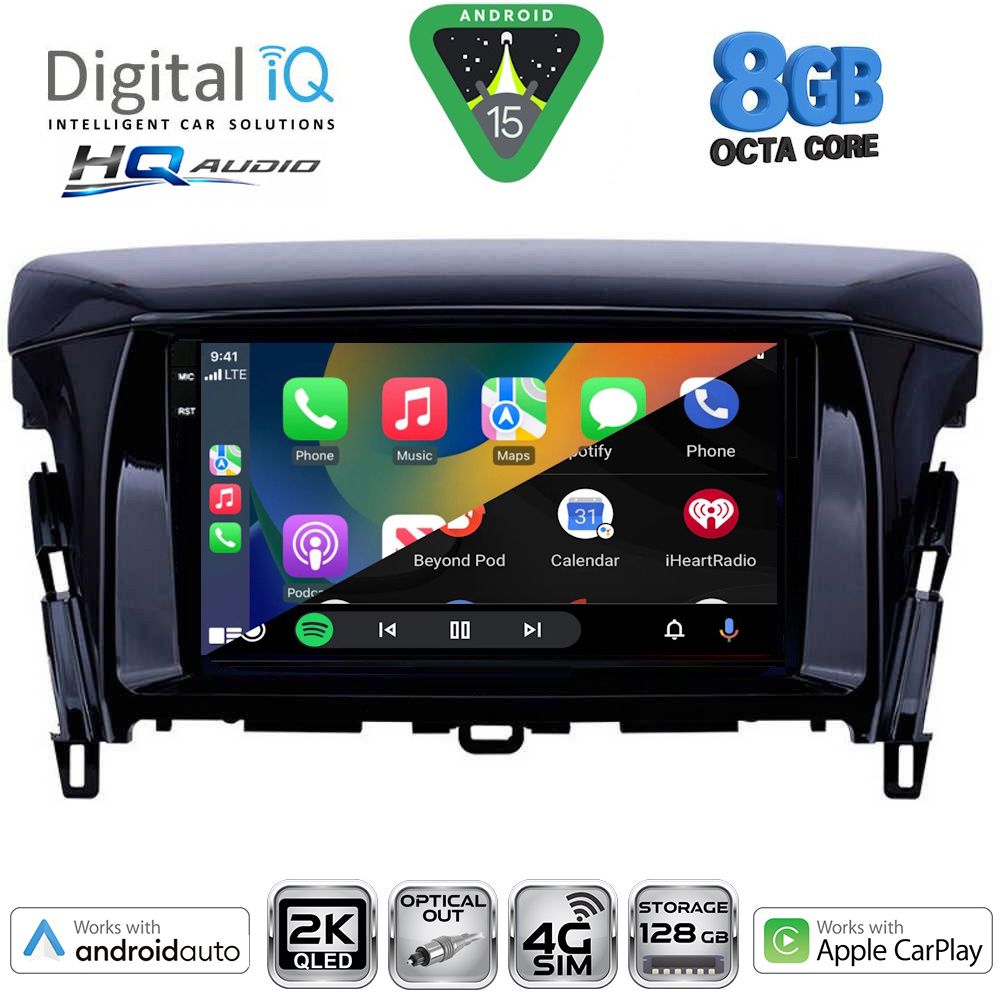DIGITAL IQ BXK 20432_CPAA (9inc) MULTIMEDIA TABLET for MITSUBISHI ECLIPSE CROSS mod. 2018-2026 DIGITAL IQ BXK 20432_CPAA (9inc) MULTIMEDIA TABLET for MITSUBISHI ECLIPSE CROSS mod. 2018-2026