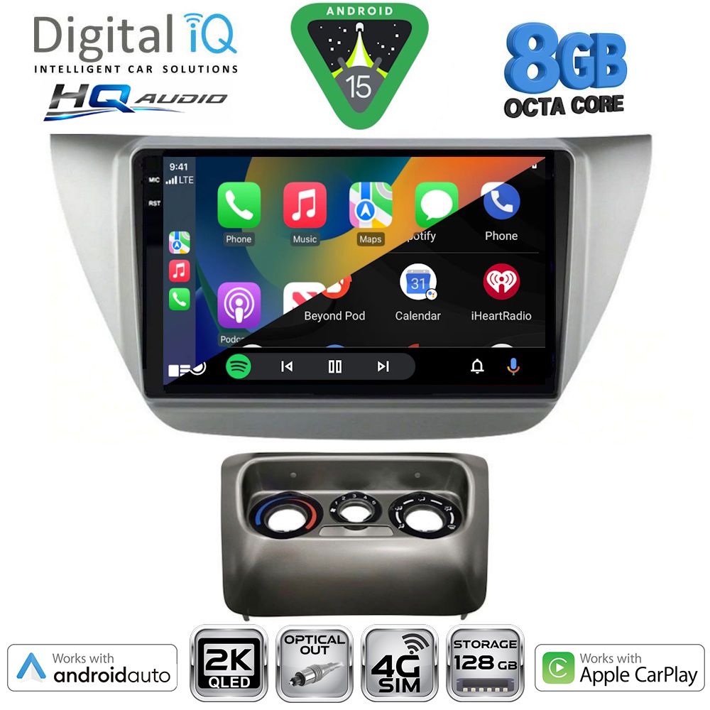 DIGITAL IQ BXK 20433_CPAA (9inc) MULTIMEDIA TABLET for MITSUBISHI LANCER mod. 2000-2007 DIGITAL IQ BXK 20433_CPAA (9inc) MULTIMEDIA TABLET for MITSUBISHI LANCER mod. 2000-2007