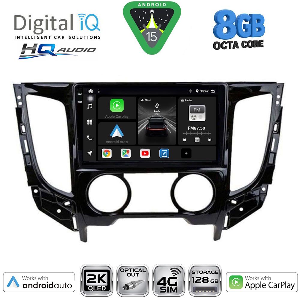 DIGITAL IQ BXK 20437_CPAA A/C (9inc) MULTIMEDIA TABLET for MITSUBISHI L200 mod. 2015-2019 with A/C DIGITAL IQ BXK 20437_CPAA A/C (9inc) MULTIMEDIA TABLET for MITSUBISHI L200 mod. 2015-2019 with A/C