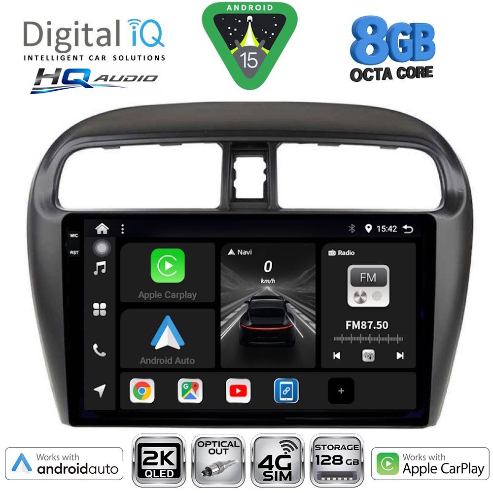 DIGITAL IQ BXK 20448_CPAA (9inc) MULTIMEDIA TABLET for MITSUBISHI SPACESTAR mod. 2013-2020 DIGITAL IQ BXK 20448_CPAA (9inc) MULTIMEDIA TABLET for MITSUBISHI SPACESTAR mod. 2013-2020