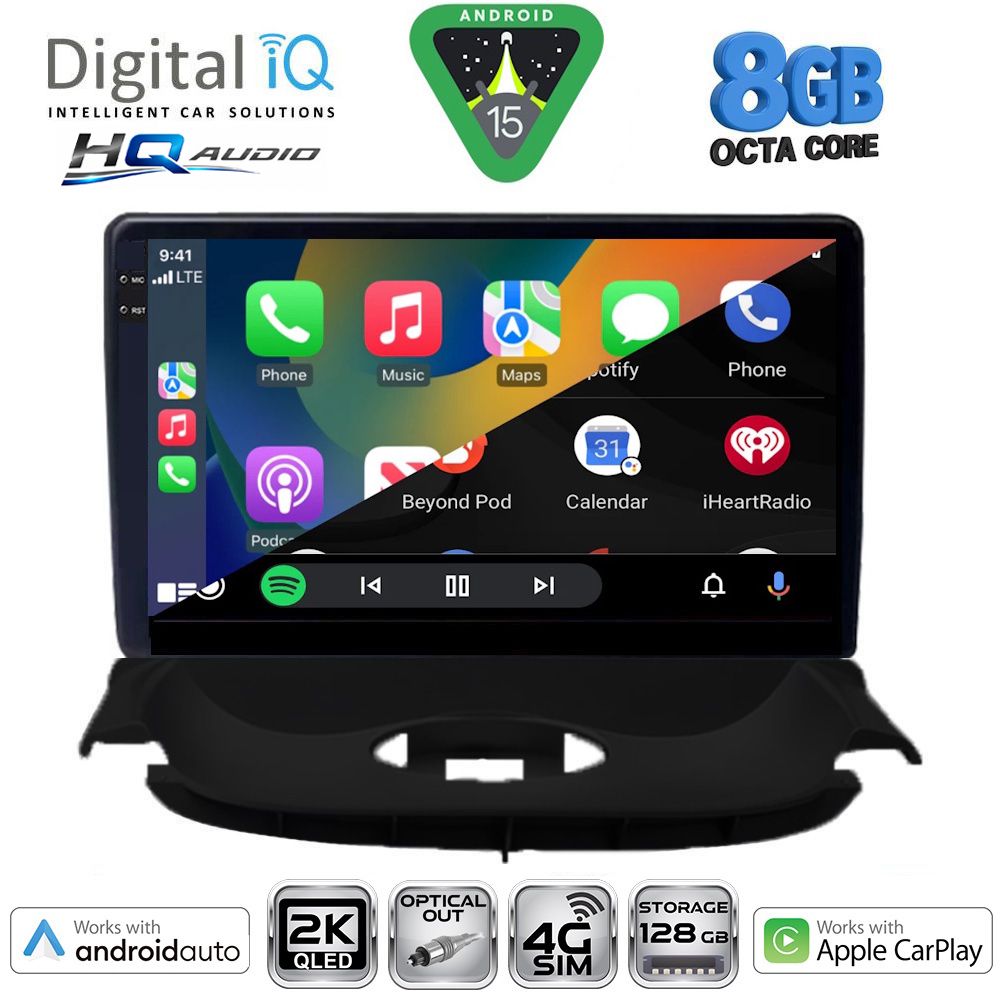 DIGITAL IQ BXK 20505_CPAA (9inc) MULTIMEDIA TABLET for PEUGEOT 206 mod. 1998-2006 DIGITAL IQ BXK 20505_CPAA (9inc) MULTIMEDIA TABLET for PEUGEOT 206 mod. 1998-2006