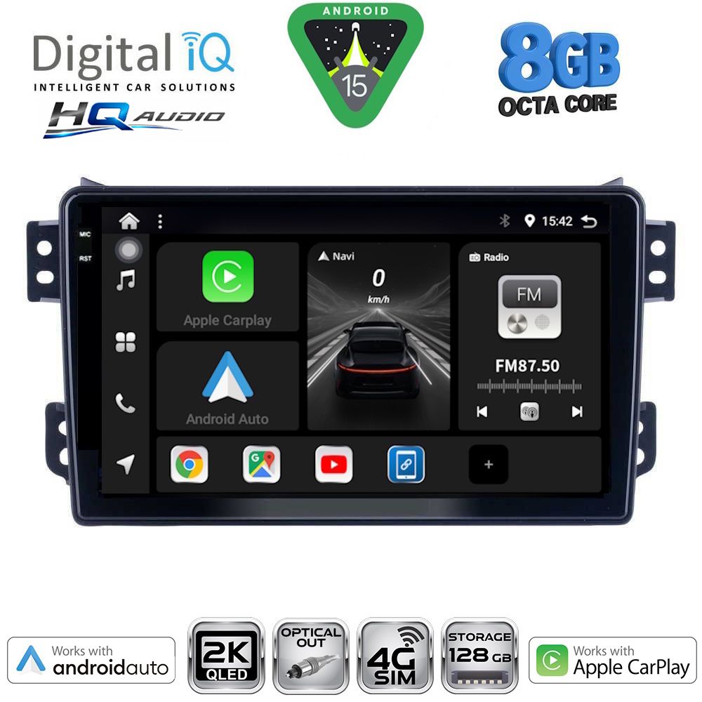 DIGITAL IQ BXK 20682_CPAA (9inc) MULTIMEDIA TABLET for OPEL AGILA - SUZUKI SPLASH mod. 2008-2018 DIGITAL IQ BXK 20682_CPAA (9inc) MULTIMEDIA TABLET for OPEL AGILA - SUZUKI SPLASH mod. 2008-2018