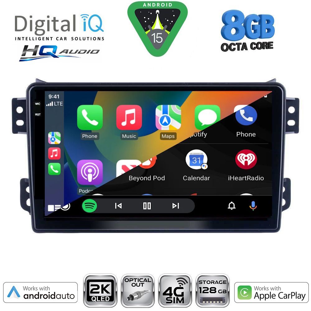 DIGITAL IQ BXK 20682_CPAA (9inc) MULTIMEDIA TABLET for OPEL AGILA - SUZUKI SPLASH mod. 2008-2018 DIGITAL IQ BXK 20682_CPAA (9inc) MULTIMEDIA TABLET for OPEL AGILA - SUZUKI SPLASH mod. 2008-2018
