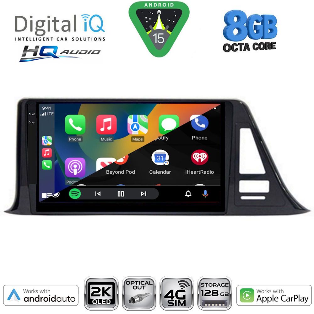 DIGITAL IQ BXK 20709_CPAA (9inc) MULTIMEDIA TABLET for TOYOTA CH-R mod. 2017-2023 DIGITAL IQ BXK 20709_CPAA (9inc) MULTIMEDIA TABLET for TOYOTA CH-R mod. 2017-2023