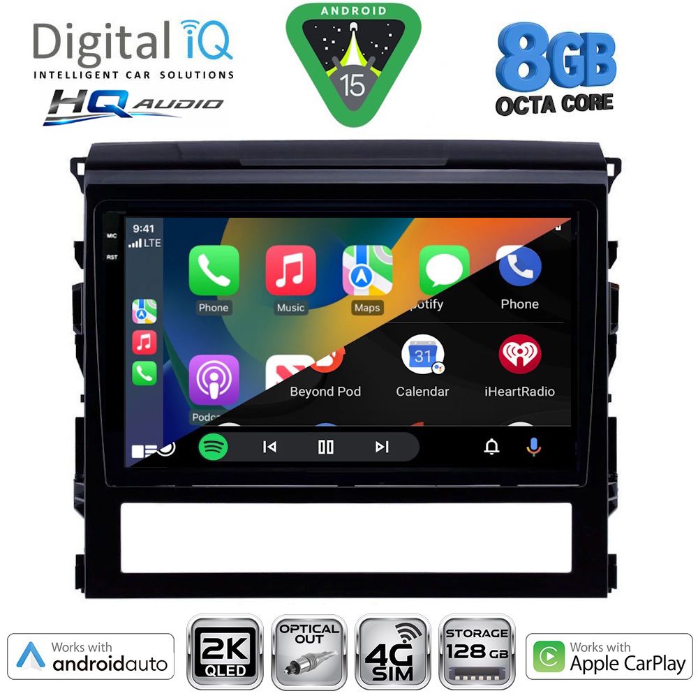 DIGITAL IQ BXK 20725_CPAA (9inc) MULTIMEDIA TABLET for TOYOTA LANDCRUISER mod. 2016-2019 DIGITAL IQ BXK 20725_CPAA (9inc) MULTIMEDIA TABLET for TOYOTA LANDCRUISER mod. 2016-2019