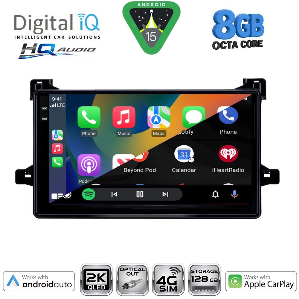 DIGITAL IQ BXK 20727_CPAA (9inc) MULTIMEDIA TABLET for TOYOTA PRIUS mod. 2016-2020 DIGITAL IQ BXK 20727_CPAA (9inc) MULTIMEDIA TABLET for TOYOTA PRIUS mod. 2016-2020