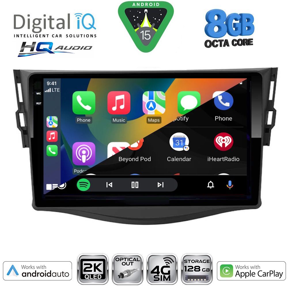 DIGITAL IQ BXK 20731_CPAA (9inc) MULTIMEDIA TABLET for TOYOTA RAV 4 mod. 2006-2012 DIGITAL IQ BXK 20731_CPAA (9inc) MULTIMEDIA TABLET for TOYOTA RAV 4 mod. 2006-2012