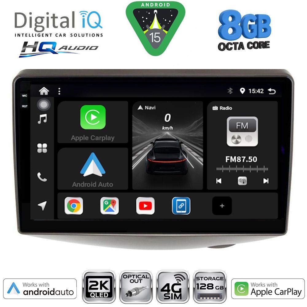 DIGITAL IQ BXK 20735_CPAA (9inc) MULTIMEDIA TABLET for TOYOTA YARIS mod. 1999-2006 DIGITAL IQ BXK 20735_CPAA (9inc) MULTIMEDIA TABLET for TOYOTA YARIS mod. 1999-2006