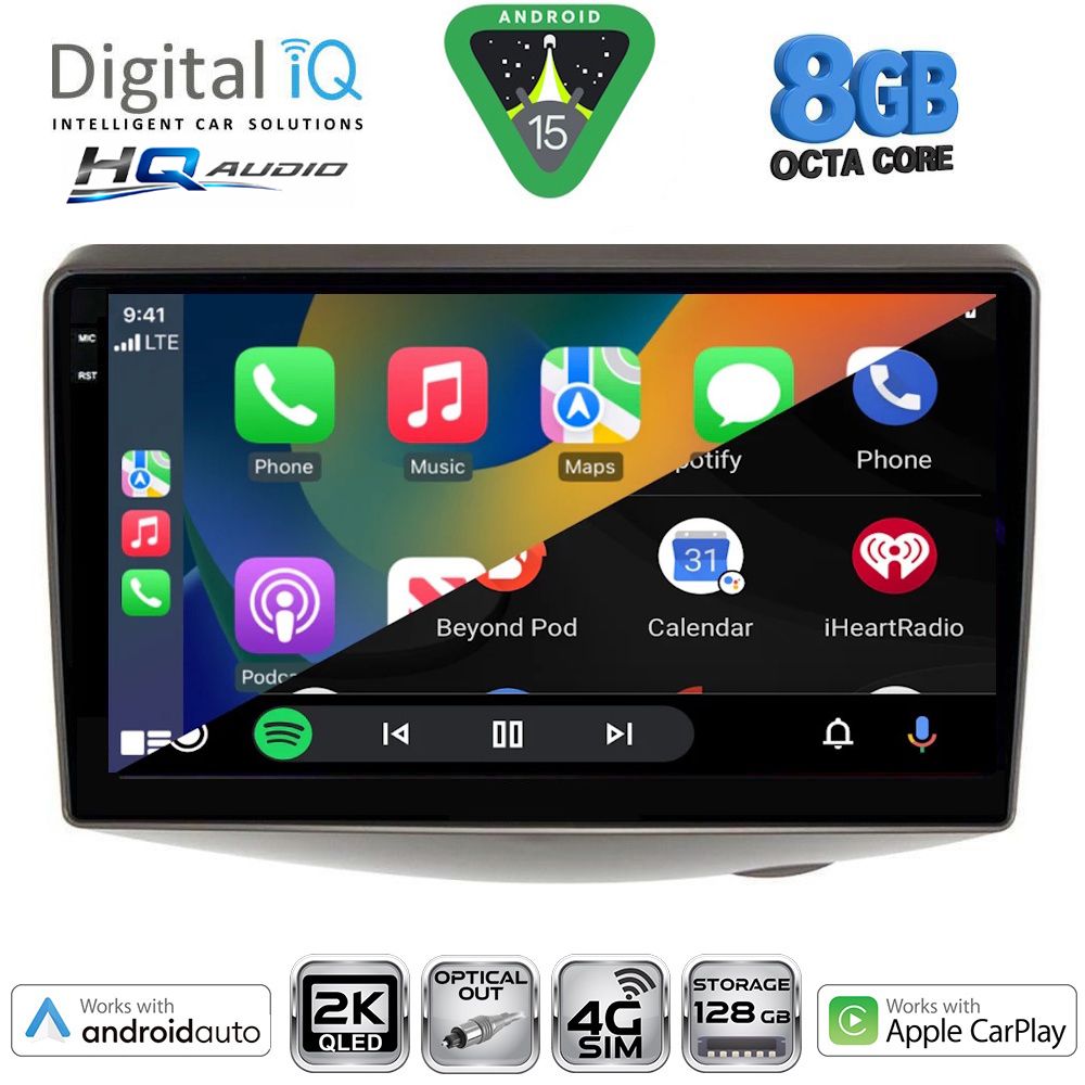 DIGITAL IQ BXK 20735_CPAA (9inc) MULTIMEDIA TABLET for TOYOTA YARIS mod. 1999-2006 DIGITAL IQ BXK 20735_CPAA (9inc) MULTIMEDIA TABLET for TOYOTA YARIS mod. 1999-2006