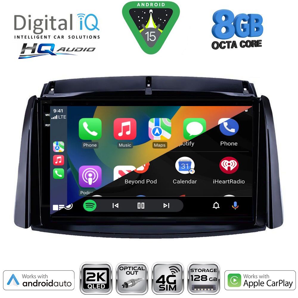 DIGITAL IQ BXK 20551_CPAA (9inc) MULTIMEDIA TABLET for RENAULT KOLEOS mod. 2006-2016 DIGITAL IQ BXK 20551_CPAA (9inc) MULTIMEDIA TABLET for RENAULT KOLEOS mod. 2006-2016