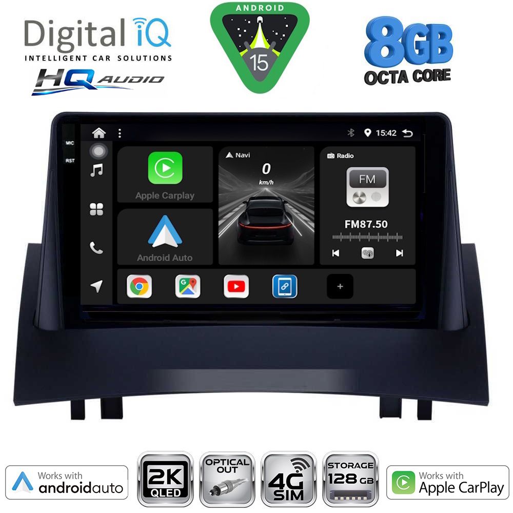 DIGITAL IQ BXK 20555_CPAA (9inc) MULTIMEDIA TABLET for RENAULT MEGANE 2 mod. 2002-2008 DIGITAL IQ BXK 20555_CPAA (9inc) MULTIMEDIA TABLET for RENAULT MEGANE 2 mod. 2002-2008