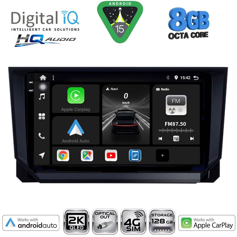 DIGITAL IQ BXK 20573_CPAA (9inc) MULTIMEDIA TABLET for SEAT ARONA - IBIZA mod. 2018-2026 DIGITAL IQ BXK 20573_CPAA (9inc) MULTIMEDIA TABLET for SEAT ARONA - IBIZA mod. 2018-2026