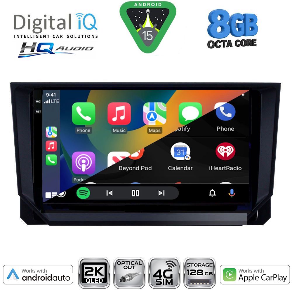DIGITAL IQ BXK 20573_CPAA (9inc) MULTIMEDIA TABLET for SEAT ARONA - IBIZA mod. 2018-2026 DIGITAL IQ BXK 20573_CPAA (9inc) MULTIMEDIA TABLET for SEAT ARONA - IBIZA mod. 2018-2026