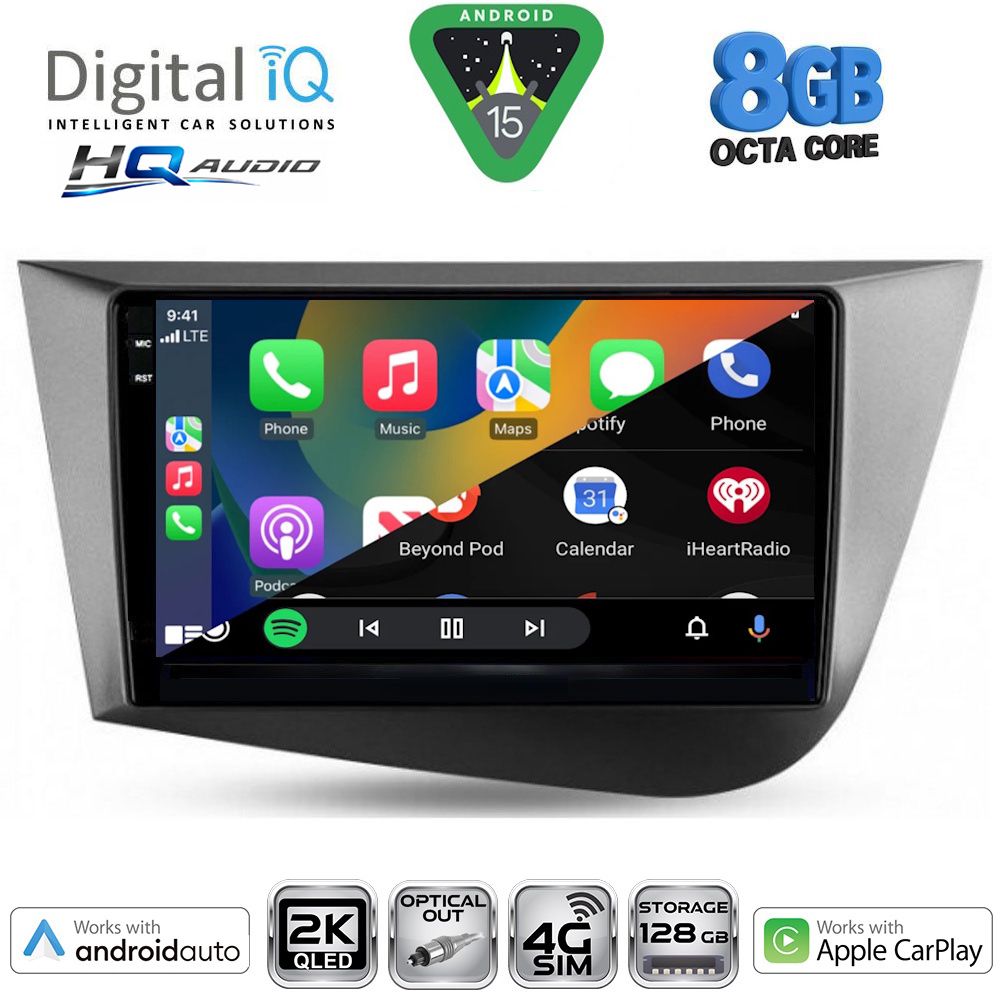 DIGITAL IQ BXK 20574_CPAA (9inc) MULTIMEDIA TABLET for SEAT LEON mod. 2005-2012 DIGITAL IQ BXK 20574_CPAA (9inc) MULTIMEDIA TABLET for SEAT LEON mod. 2005-2012
