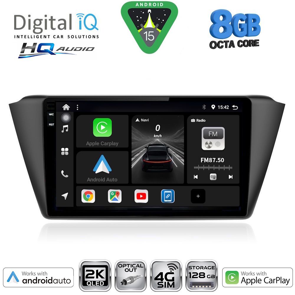 DIGITAL IQ BXK 20582_CPAA (9inc) MULTIMEDIA TABLET for SKODA FABIA mod. 2015-2022 DIGITAL IQ BXK 20582_CPAA (9inc) MULTIMEDIA TABLET for SKODA FABIA mod. 2015-2022