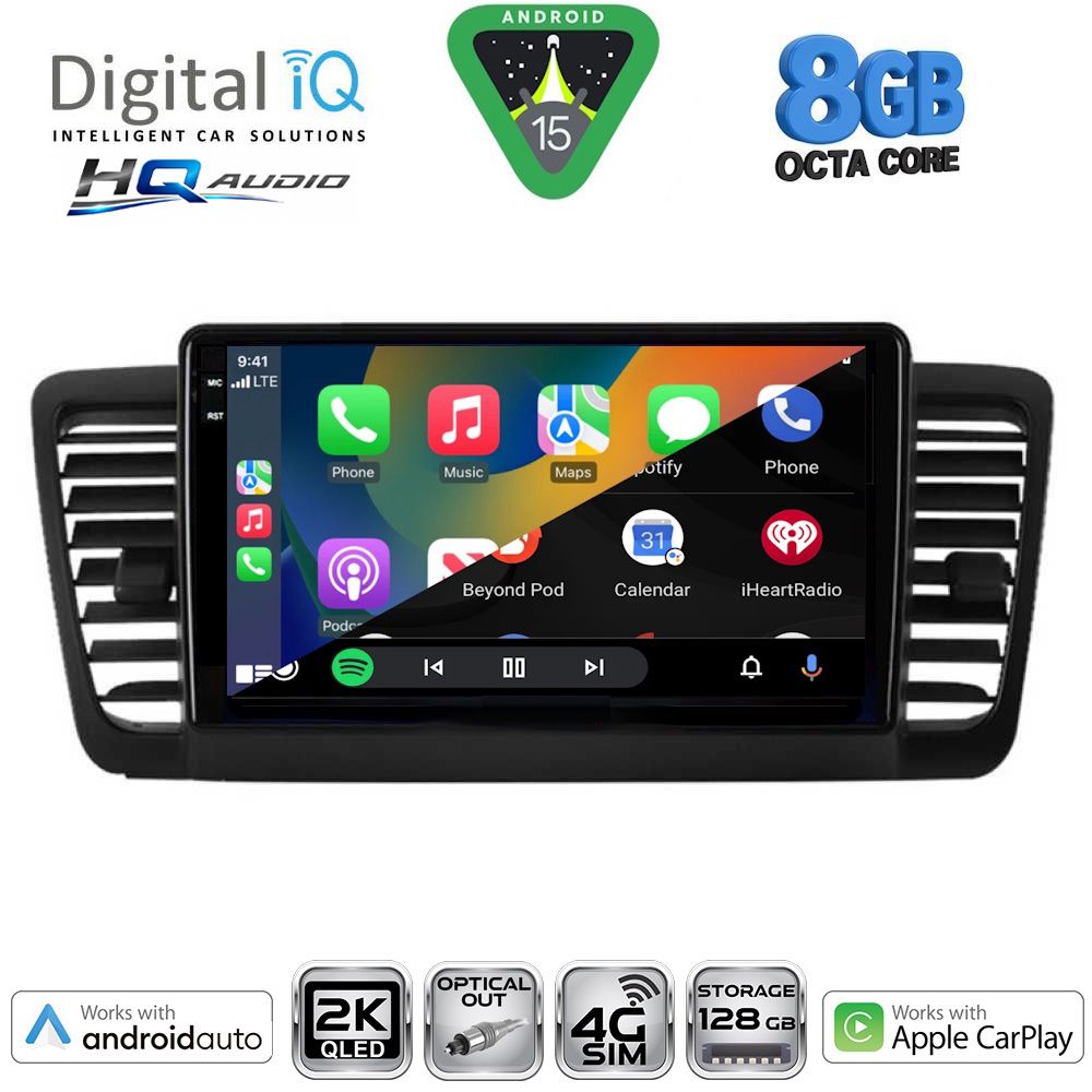 DIGITAL IQ BXK 20665_CPAA (9inc) MULTIMEDIA TABLET for SUBARU LEGACY - OUTBACK mod. 2002-2008 DIGITAL IQ BXK 20665_CPAA (9inc) MULTIMEDIA TABLET for SUBARU LEGACY - OUTBACK mod. 2002-2008