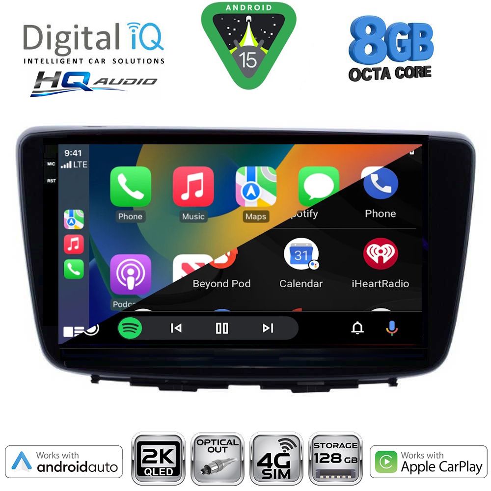 DIGITAL IQ BXK 20672_CPAA (9inc) MULTIMEDIA TABLET for SUZUKI BALENO mod. 2016-2022 DIGITAL IQ BXK 20672_CPAA (9inc) MULTIMEDIA TABLET for SUZUKI BALENO mod. 2016-2022