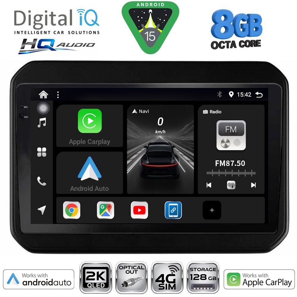 DIGITAL IQ BXK 20676_CPAA (9inc) MULTIMEDIA TABLET for SUZUKI IGNIS mod. 2016-2026 DIGITAL IQ BXK 20676_CPAA (9inc) MULTIMEDIA TABLET for SUZUKI IGNIS mod. 2016-2026