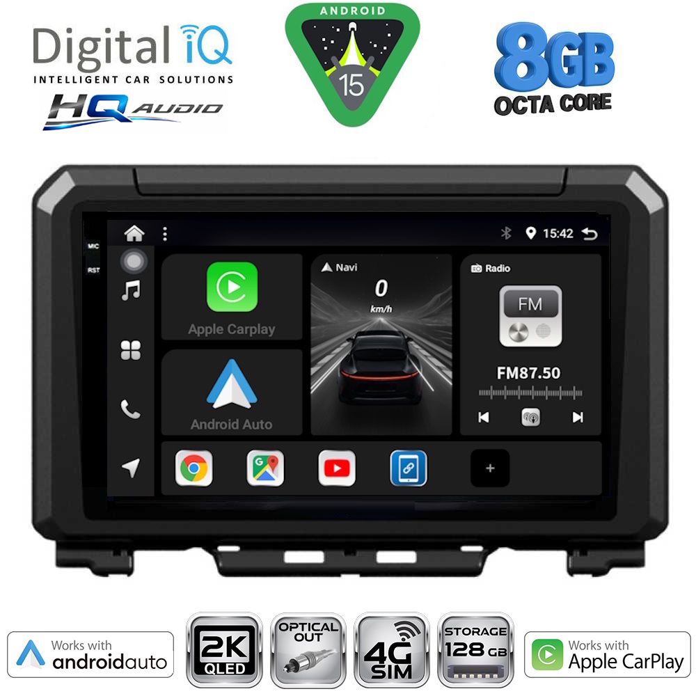 DIGITAL IQ BXK 20679_CPAA (9inc) MULTIMEDIA TABLET for SUZUKI JIMNY mod. 2017-2026 DIGITAL IQ BXK 20679_CPAA (9inc) MULTIMEDIA TABLET for SUZUKI JIMNY mod. 2017-2026