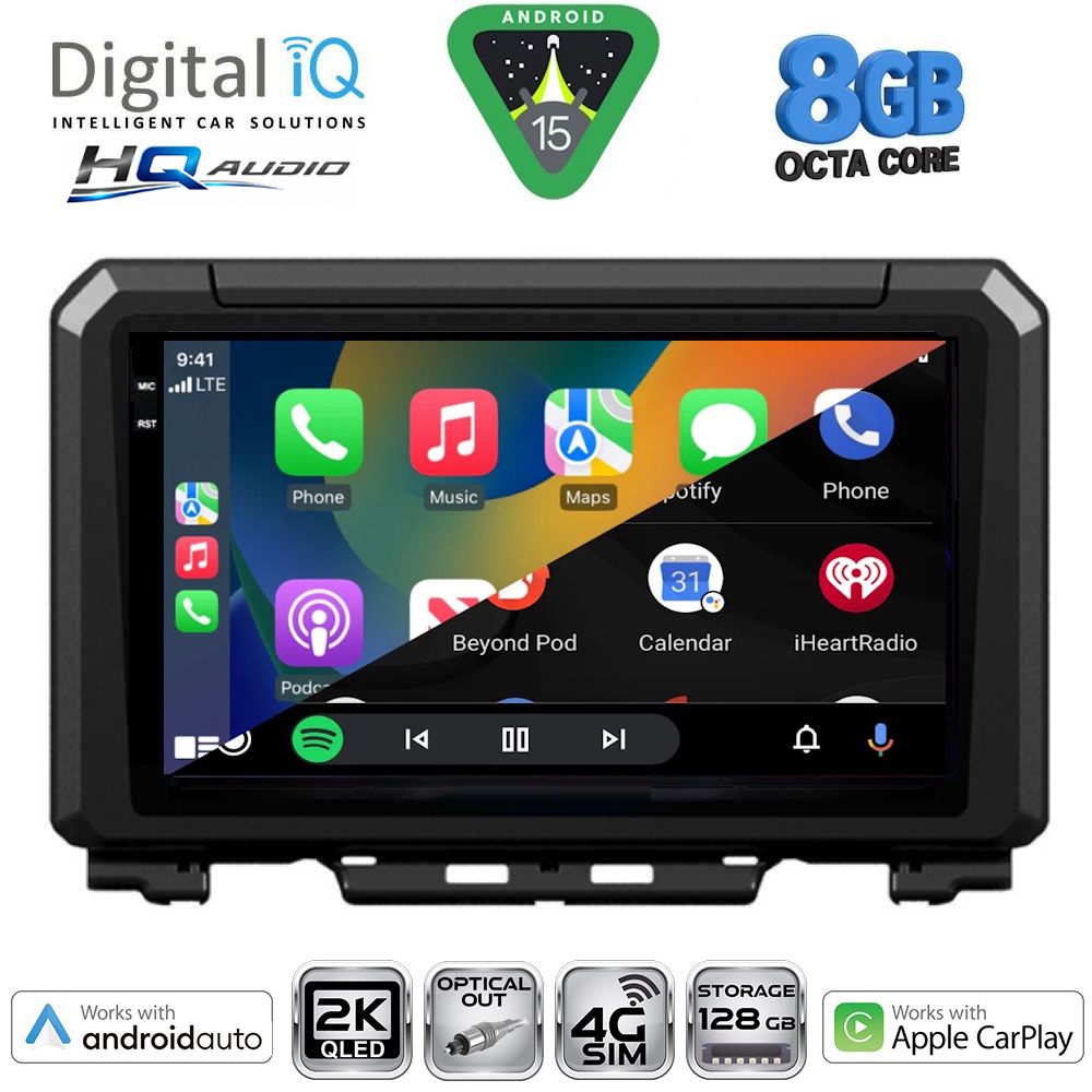 DIGITAL IQ BXK 20679_CPAA (9inc) MULTIMEDIA TABLET for SUZUKI JIMNY mod. 2017-2026 DIGITAL IQ BXK 20679_CPAA (9inc) MULTIMEDIA TABLET for SUZUKI JIMNY mod. 2017-2026