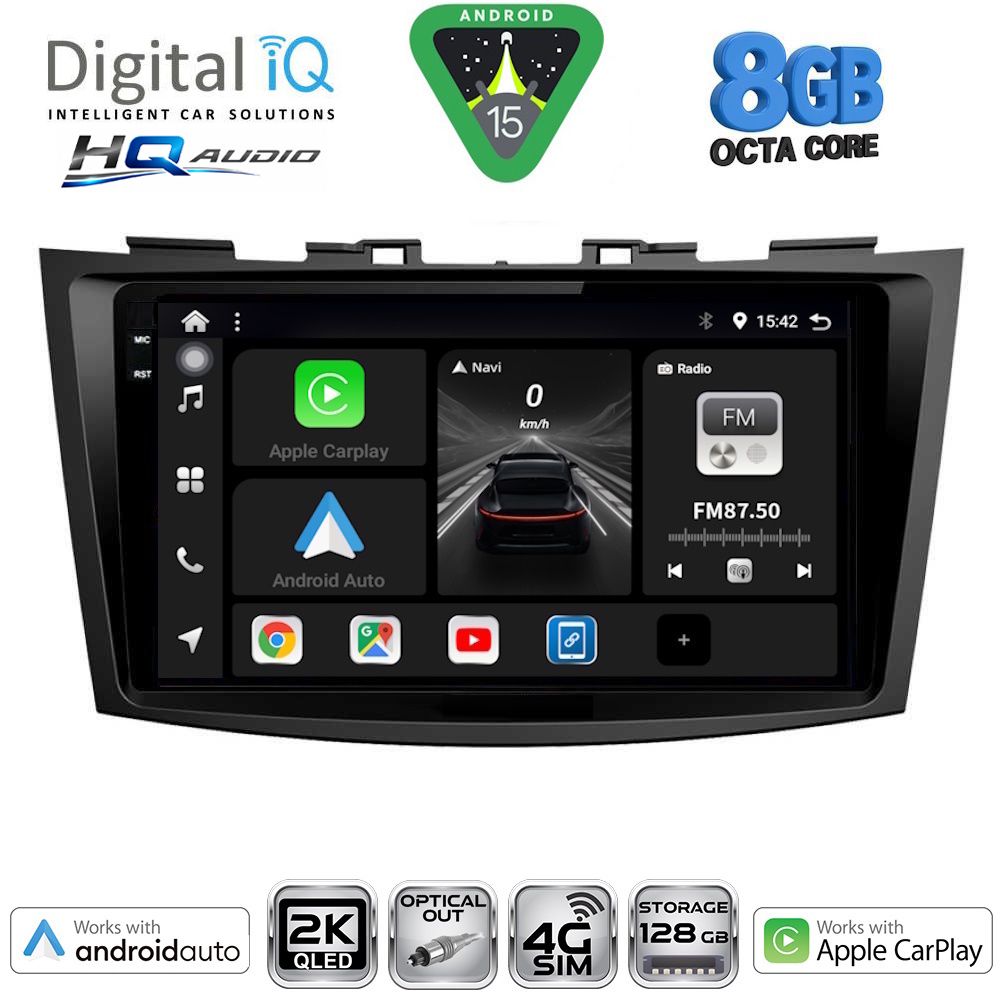 DIGITAL IQ BXK 20685_CPAA (9inc) MULTIMEDIA TABLET for SUZUKI SWIFT mod. 2011-2016 DIGITAL IQ BXK 20685_CPAA (9inc) MULTIMEDIA TABLET for SUZUKI SWIFT mod. 2011-2016
