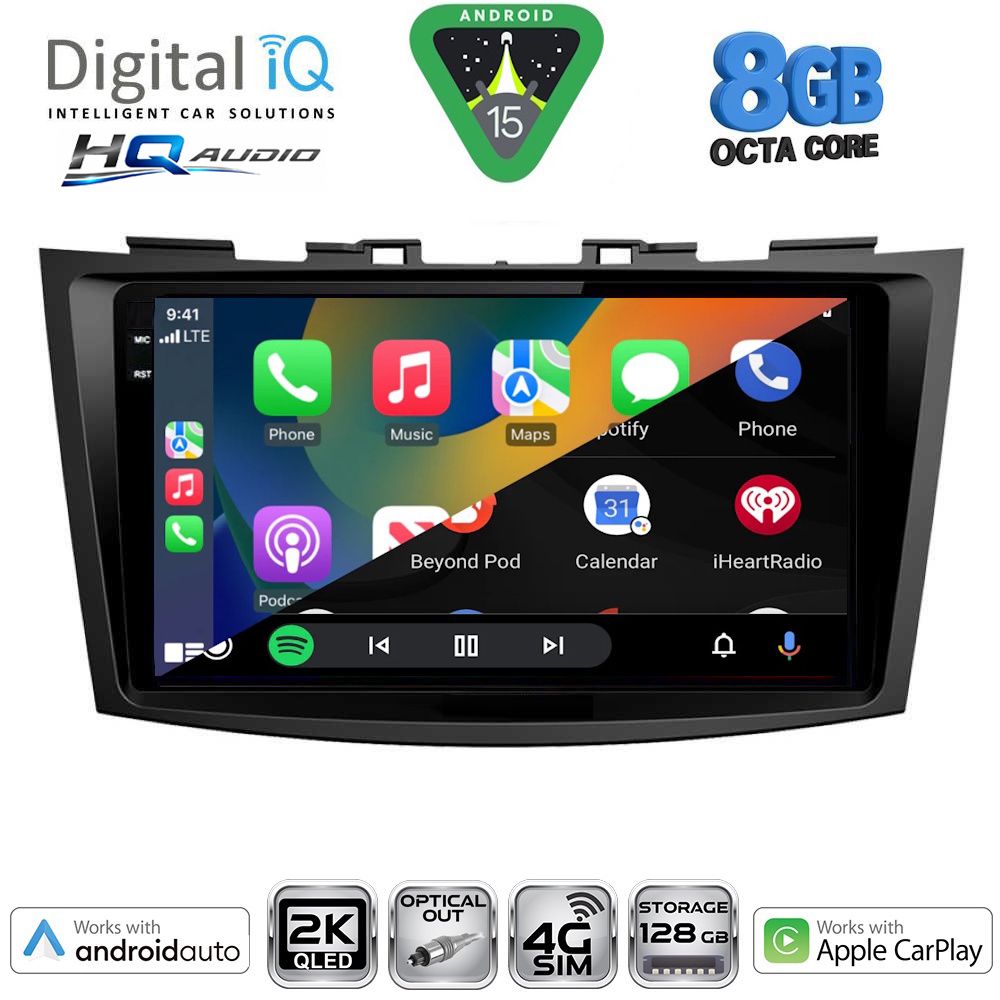 DIGITAL IQ BXK 20685_CPAA (9inc) MULTIMEDIA TABLET for SUZUKI SWIFT mod. 2011-2016 DIGITAL IQ BXK 20685_CPAA (9inc) MULTIMEDIA TABLET for SUZUKI SWIFT mod. 2011-2016