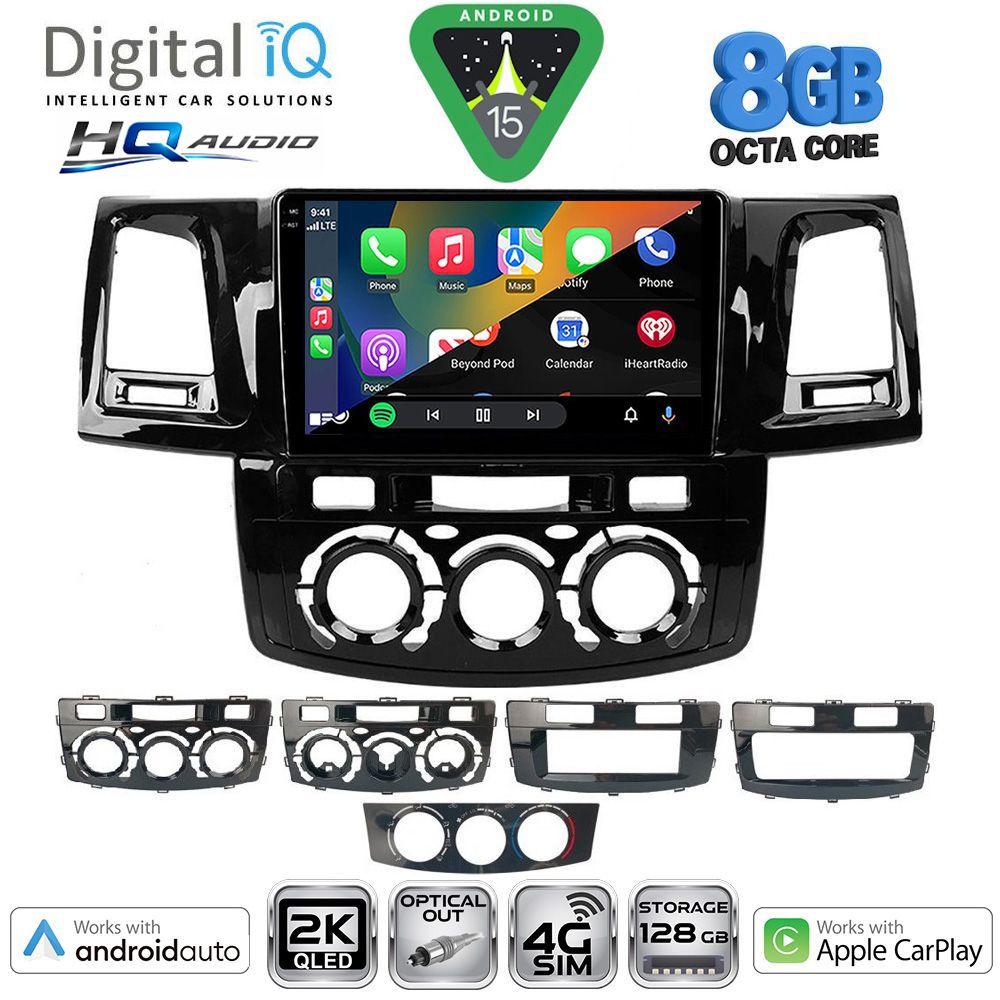 DIGITAL IQ BXK 20720_CPAA (9inc) MULTIMEDIA TABLET for TOYOTA HILUX mod. 2005-2016 DIGITAL IQ BXK 20720_CPAA (9inc) MULTIMEDIA TABLET for TOYOTA HILUX mod. 2005-2016