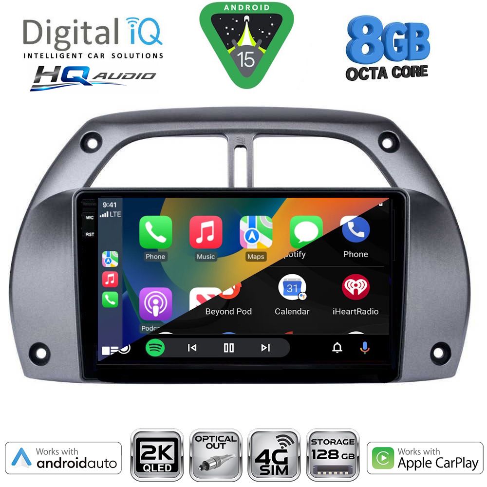 DIGITAL IQ BXK 20730_CPAA A/C (9inc) MULTIMEDIA TABLET for TOYOTA RAV 4 mod. 2000-2006 DIGITAL IQ BXK 20730_CPAA A/C (9inc) MULTIMEDIA TABLET for TOYOTA RAV 4 mod. 2000-2006