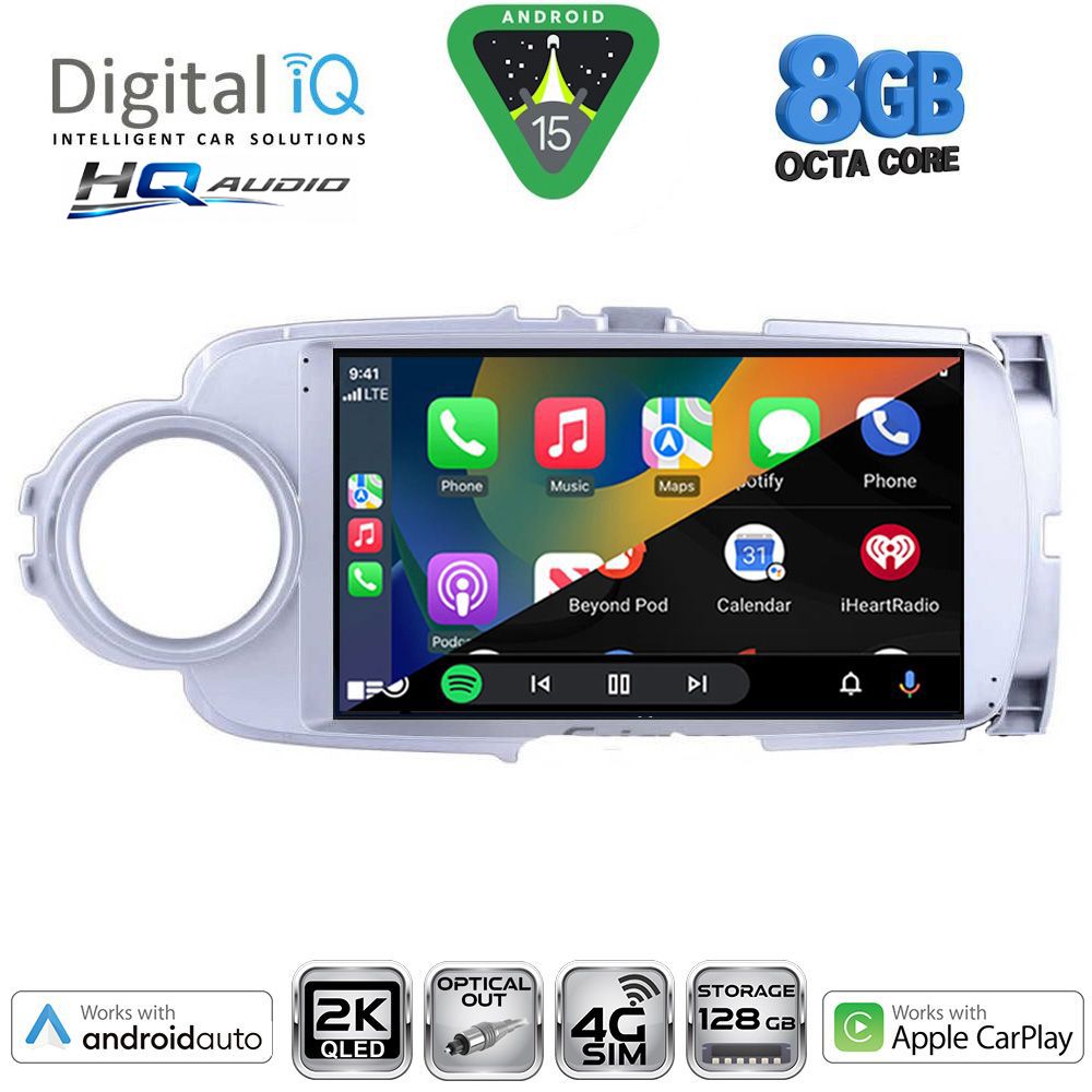 DIGITAL IQ BXK 20737SL_CPAA (9inc) MULTIMEDIA TABLET for TOYOTA YARIS mod. 2011-2015 (SILVER) DIGITAL IQ BXK 20737SL_CPAA (9inc) MULTIMEDIA TABLET for TOYOTA YARIS mod. 2011-2015 (SILVER)