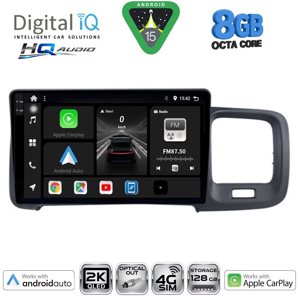 DIGITAL IQ BXK 20785_CPAA (9inc) MULTIMEDIA TABLET for VOLVO S60 mod. 2010-2018 DIGITAL IQ BXK 20785_CPAA (9inc) MULTIMEDIA TABLET for VOLVO S60 mod. 2010-2018